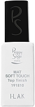 Matte Top Coat - Peggy Sage Top Finish Mat Soft Touch I-Lak — photo N1