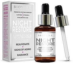 Night Face Serum - Biovene Night Restore Super Glow Facial Serum Treatment — photo N2