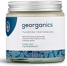 Fragrances, Perfumes, Cosmetics Natural Fluoride Toothpaste "Peppermint" - Georganics Fluoride Toothpaste Peppermint