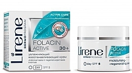 Fragrances, Perfumes, Cosmetics Moisturizing & Repairing Face Cream - Lirene Folacin Active Moisturising-Regenerating Day Cream SPF5