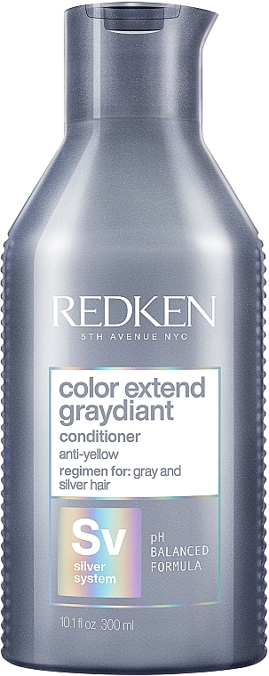 Ultra Cold & Ashy Blonde Shades Conditioner - Redken Color Extend Graydiant Conditioner — photo N1