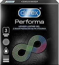 Fragrances, Perfumes, Cosmetics Condoms, 3 pcs - Durex Performa