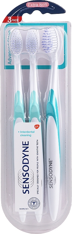 Toothbrush Set, extra soft - Sensodyne Advanced Clean Extra Soft Toothbrush — photo N1