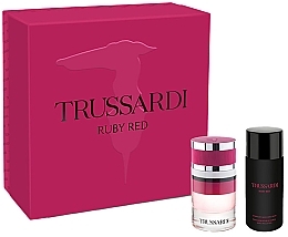 Fragrances, Perfumes, Cosmetics Trussardi Ruby Red - Set (edp/60ml + b/lot/125ml)