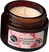 Fragrances, Perfumes, Cosmetics Scented Soy Candle 'Strawberries' - KaWilamowski