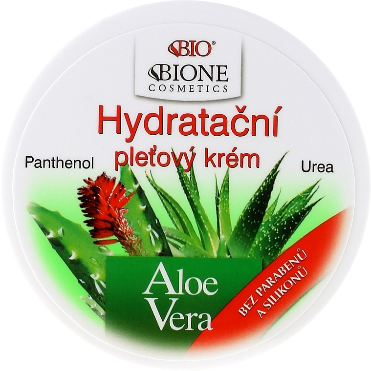 Moisturizing Face Cream - Bione Cosmetics Aloe Vera Hydrating Facial Cream With Panthenol And Ectoine — photo N2