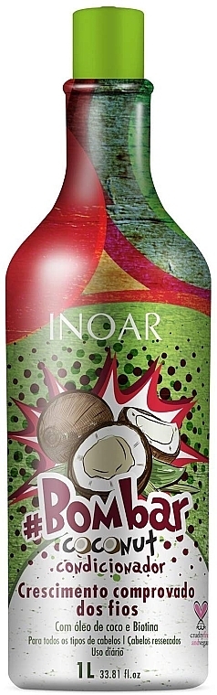 Sulfate-Free Conditioner - Inoar Bombar Coconut Conditioner — photo N1