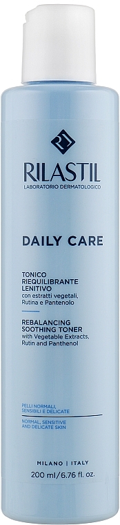 Face Tonic for Normal, Sensitive & Delicate Skin - Rilastil Daily Care Tonico — photo N1