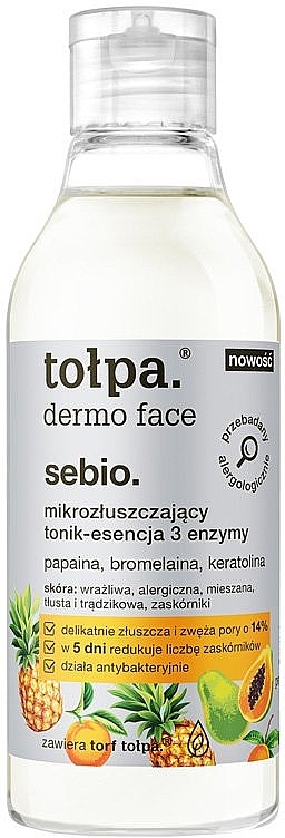 Micro Exfoliating Facial Toning Essence - Tolpa Dermo Face Essence-Tonic — photo N1