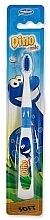 Soft Toothbrush M48 'Dino Smile', blue - Mattes Rebi-Dental Dino Tothbrush  — photo N1