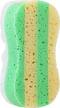 Fragrances, Perfumes, Cosmetics Bath Sponge 6047, green-yellow - Donegal