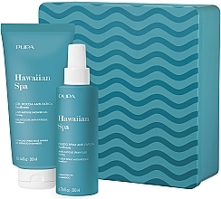 Fragrances, Perfumes, Cosmetics Set - Pupa Hawaiian Spa Kit 2 2023 (sh/gel/300ml + fluid/spray/200ml + box)