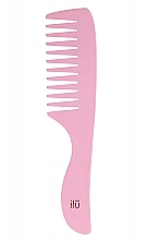 Hair Comb - Ilu Bamboo Hair Comb Pink Flamingo — photo N1