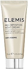 Fragrances, Perfumes, Cosmetics Lifting Night Face Cream - Elemis Pro-Definition Night Cream (mini size)