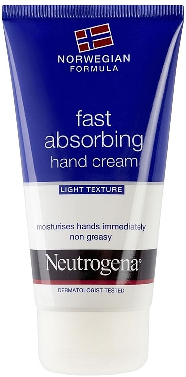 Fast-absorbing Light Hand Cream "Norwegian Formula" - Neutrogena Norwegian Formula Fast Absorbing Light Texture Hand Cream — photo N2