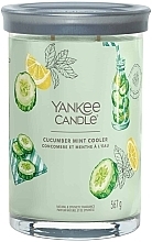 Fragrances, Perfumes, Cosmetics Scented Candle in Glass 'Cucumber Mint Cooler', 2 wicks - Yankee Candle Singnature