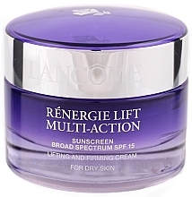 Fragrances, Perfumes, Cosmetics Anti-Aging Cream for Dry Skin - Lancome Renergie Lift Multi-Action Sunscreen Broad Spectrum SPF 15 For Dry Skin (tester)