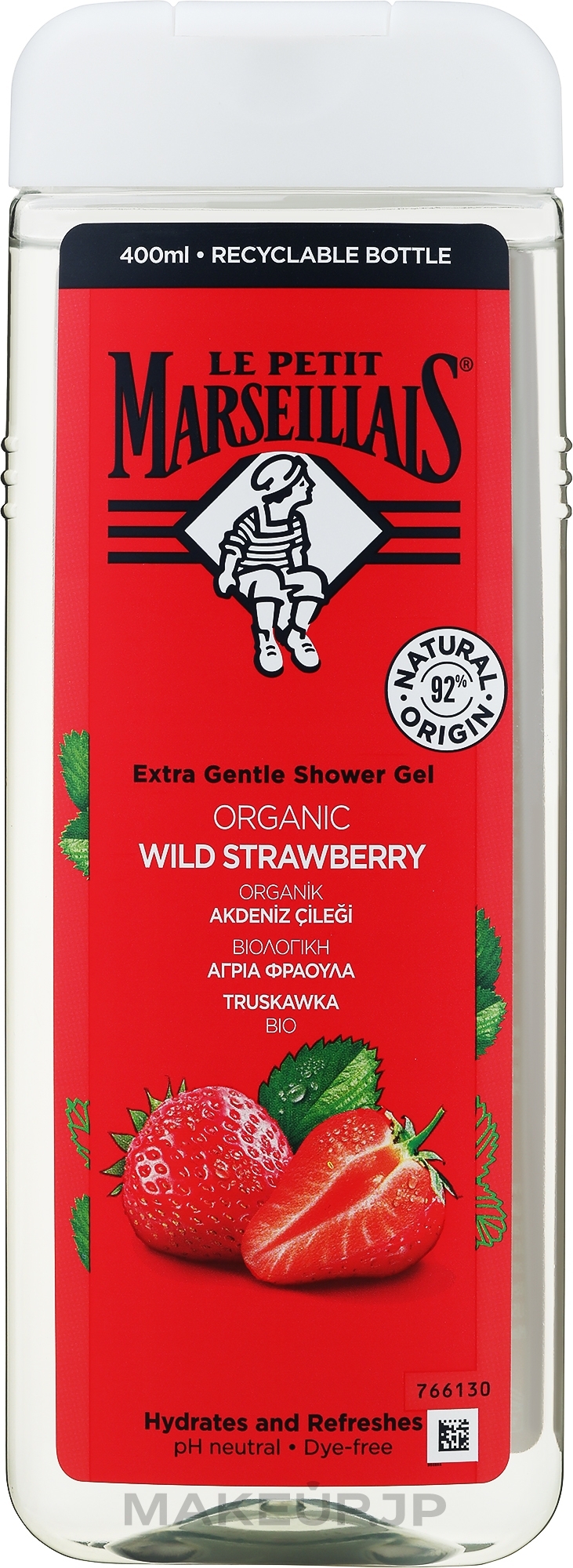 Gentle Strawberry Shower Gel - Le Petit Marseillais — photo 400 ml