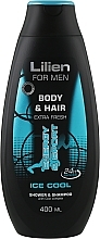 Fragrances, Perfumes, Cosmetics Ice Cool Men Shampoo & Shower Gel - Lilien For Men Body & Hair Shower & Shampoo