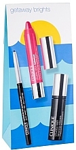 Fragrances, Perfumes, Cosmetics Set - Clinique Getaway Brights Set (maskara/4ml + eye/pencil/0.28g + lip/balm/3g)