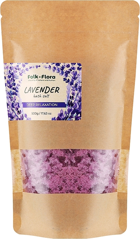 Lavender Bath Salt - Folk&Flora Lavender Bath Salt — photo N1