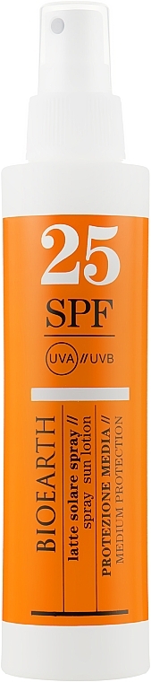 日焼け止め スプレー SPF25 - Bioearth Sun Solare Corpo Spray SPF 25	 — photo N2