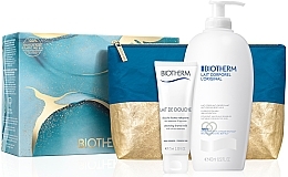 Fragrances, Perfumes, Cosmetics Set - Biotherm Lait Corporel (b/milk/400ml + milk/75ml + pouch)