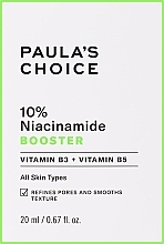 Fragrances, Perfumes, Cosmetics Concentrated Firming Serum with 10% Niacinamide - Paula's Choice 10% Niacinamide Booster