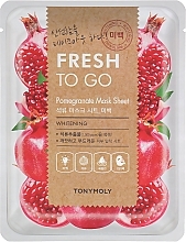 Fragrances, Perfumes, Cosmetics Pomegranate Sheet Mask - Tony Moly Fresh To Go Pomegranate Mask Sheet Whitening