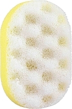 Fragrances, Perfumes, Cosmetics Oval Bath Sponge, yellow - Ewimark