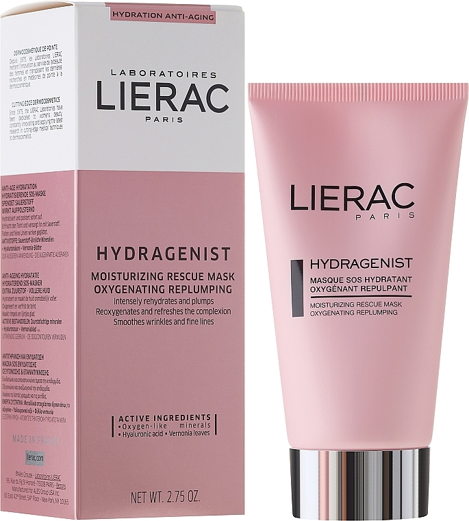 Refreshing Face Mask - Lierac Hydragenist Moisturizing Rescue Mask — photo N2