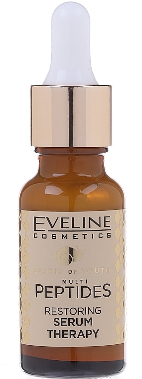 Restoring Face Serum - Eveline Cosmetics Elixir Of Youth Multi Peptides Restoring Serum Therapy — photo N1