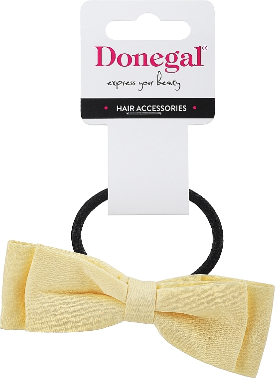 Hair Tie, yellow bow - Donegal	 — photo N1