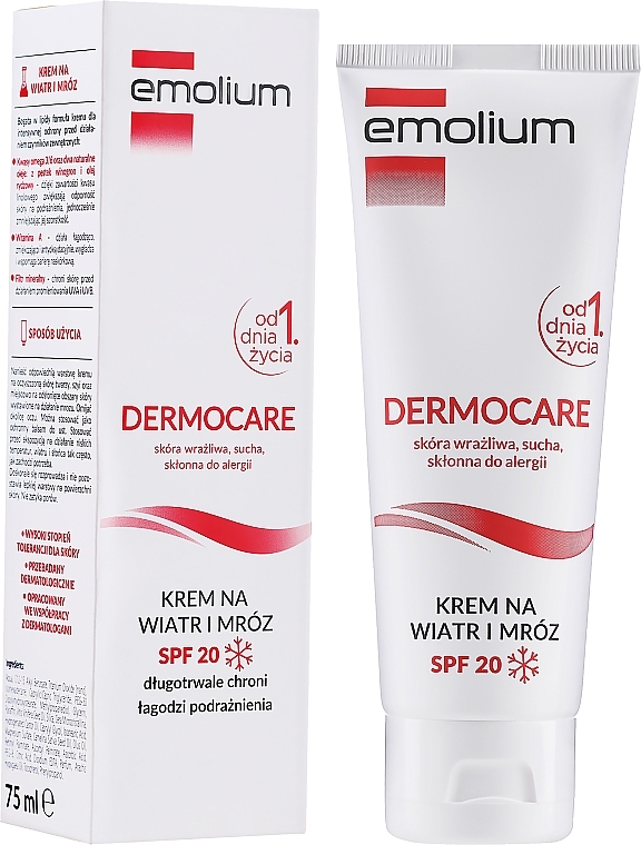 Wind & Frost Protection Cream - Emolium Dermocare Cream SPF 20 — photo N2
