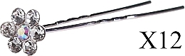 Fragrances, Perfumes, Cosmetics Hairpins FA-5714, silver, 12 pcs - Donegal