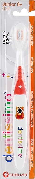 Kids Toothbrush, 6+ years, orange - Dentissimo Junior — photo N1