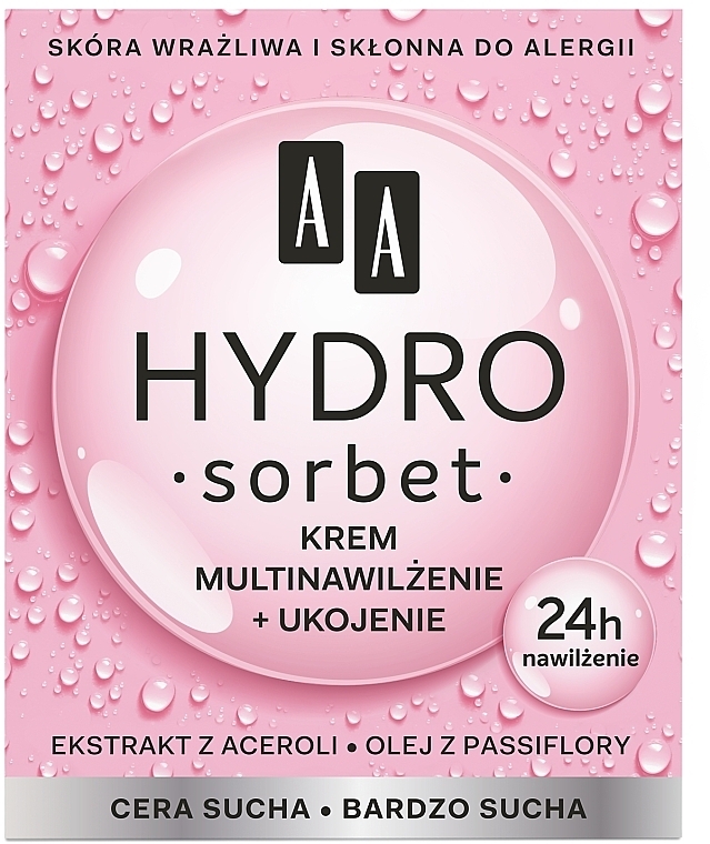 Nourishing Multi-Moisturizing Face Cream - AA Hydro Sorbet Moisturising & Nutrition Cream — photo N1