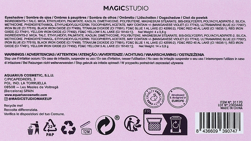 Magic Studio New Rules Wake Up And Make Up - Makeup Palette — photo N3