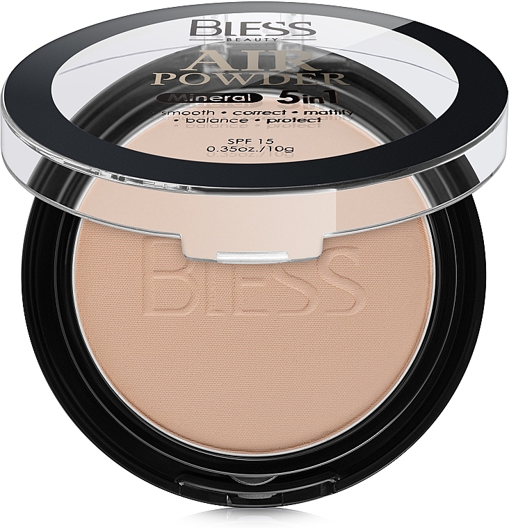 Compact Powder - Bless Beauty 5in1 Mineral Air Powder SPF 15 — photo N1