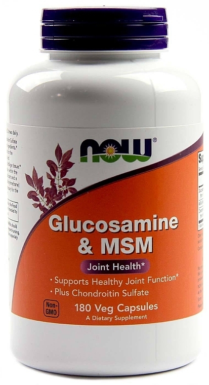 Glucosamine & MSM Capsules - Now Foods Glucosamine & MSM — photo N1