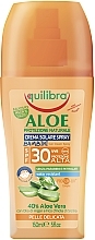 Fragrances, Perfumes, Cosmetics Day Sun Cream Spray SPF30 - Equilibra Sun Cream Aloe SPF 30 For Kids Spray Bottle