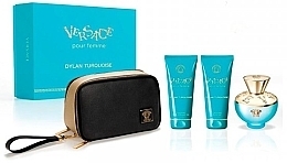 Fragrances, Perfumes, Cosmetics Versace Dylan Turquoise pour Femme - Set (edt/100ml + b/lot/100ml + sh/gel/100ml + bag/1pcs) 