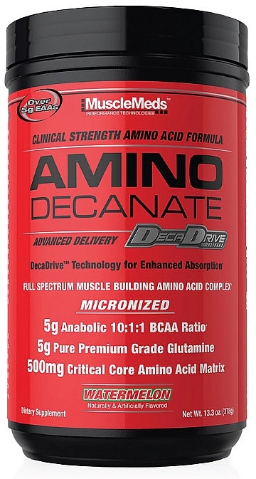 BCAA Amino Acid Complex 'Watermelon' - MuscleMeds Amino Decanate Watermelon — photo N1