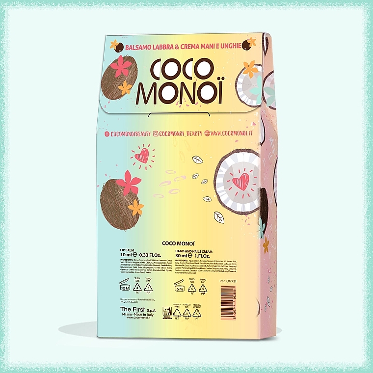 Set - Coco Monoi (lip/balm/10ml + h/cr/30ml) — photo N3