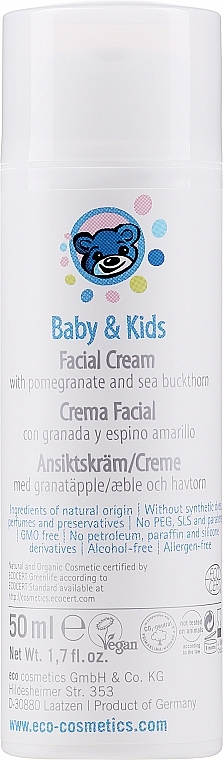 Baby & Kids Protective Face Cream - Eco Cosmetics Baby&Kids Face Cream — photo N1