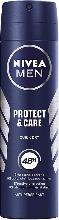 Antiperspirant Deodorant Spray "Protection and Care" - NIVEA Protect&Care 48 hour — photo N2