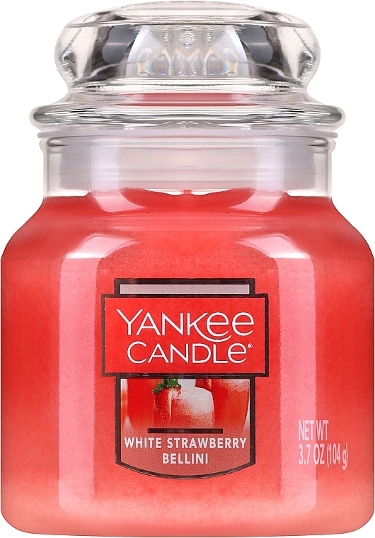 Scented Candle in Jar "White Strawberry Bellini" - Yankee Candle White Strawberry Bellini — photo N1