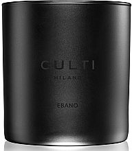 Fragrances, Perfumes, Cosmetics Scented Candle - Culti Milano Candle Ebano Black