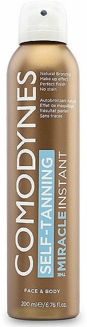 Self-Tanning Face&Body Spray - Comodynes Self-Tanning The Miracle Instant Face & Body Spray — photo N4