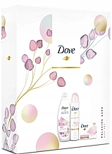 Fragrances, Perfumes, Cosmetics Set - Dove Glowing Ritual (sh/gel/250ml + deo/spray/150ml + soap/100g)